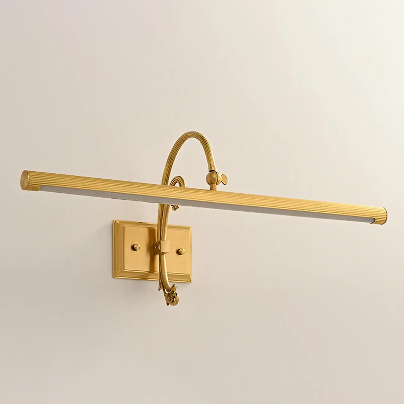 Arched Retro Copper LED Linear Wall Lamp