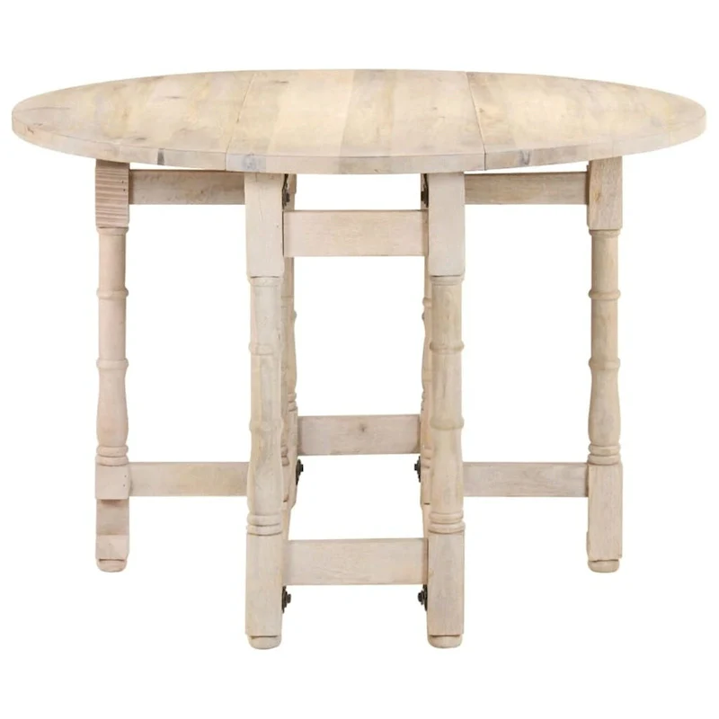 vidaXL Dining Table Kitchen Table Dining Room Table Round Solid Mango Wood