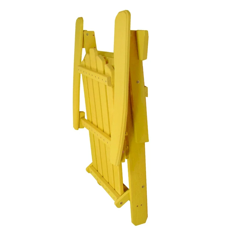 36 Yellow Classic Folding Wooden Adirondack Chair