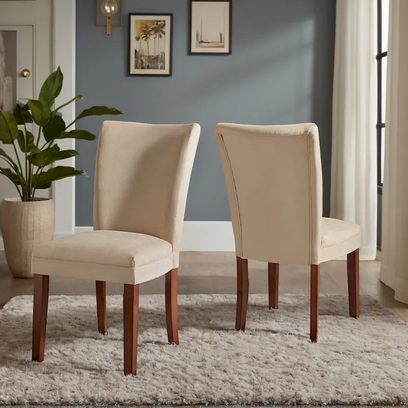 Dinant Chenille Parsons Dining Chairs (Set of 2) - Dining Chair