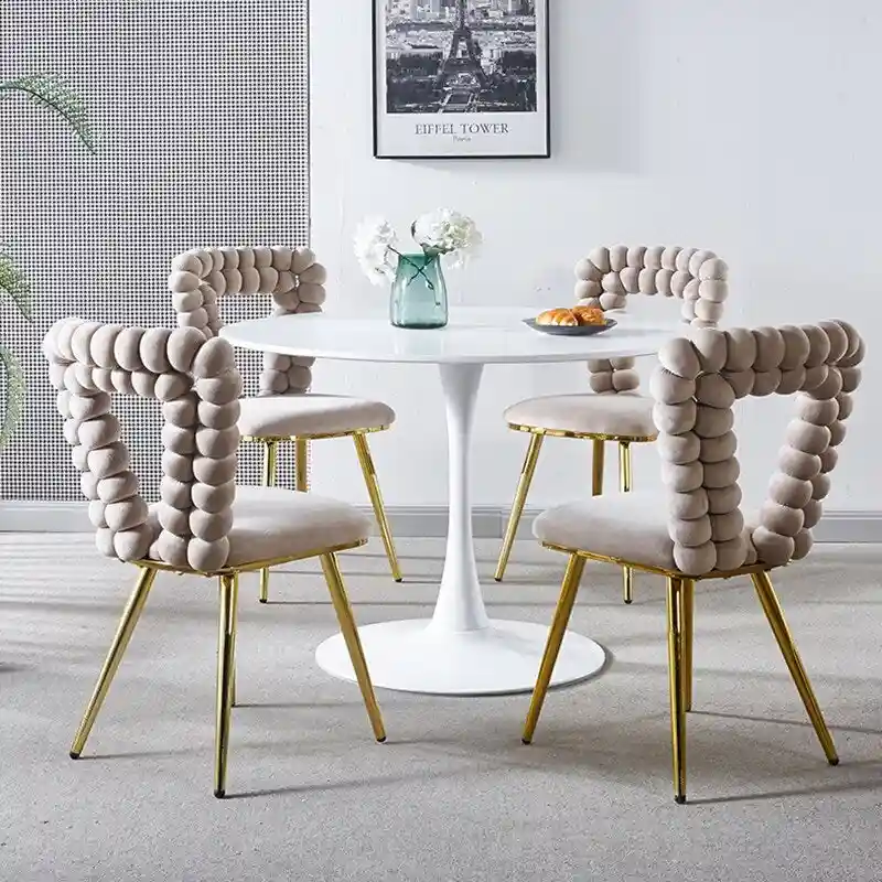 22.04 Accent Chairs with Iron Legs (Set of 2)