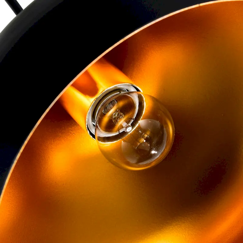 Dynamic 15 Inch 1 Light Down Pendant With Black Finish