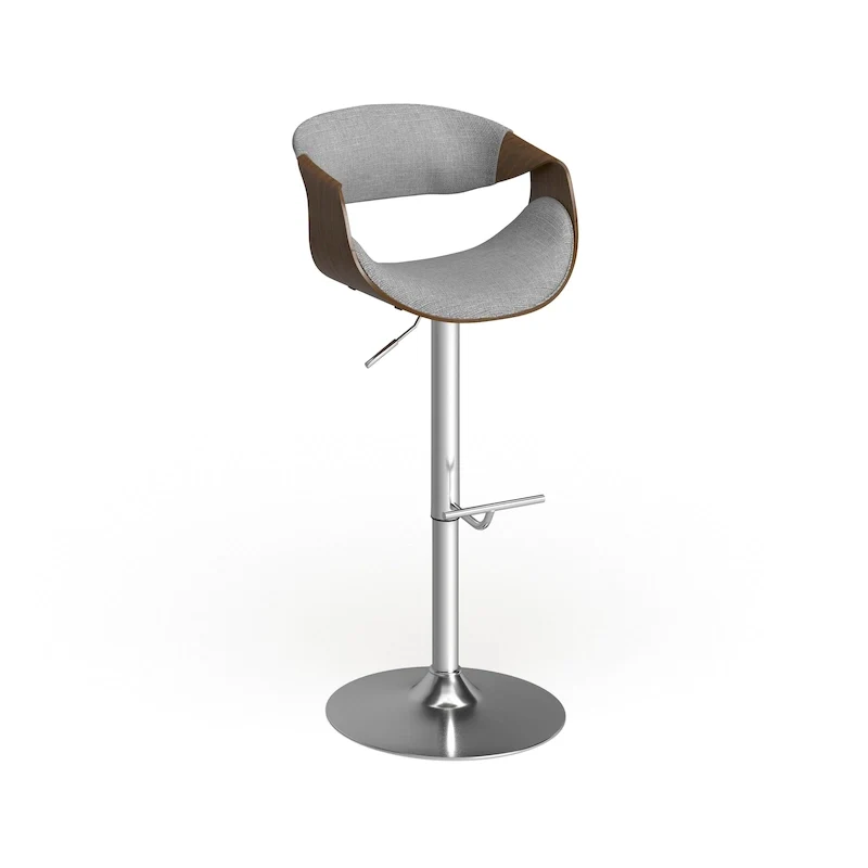 Carson Carrington Sauda Mid-century Modern Walnut WoodAdjustable Bar Stool