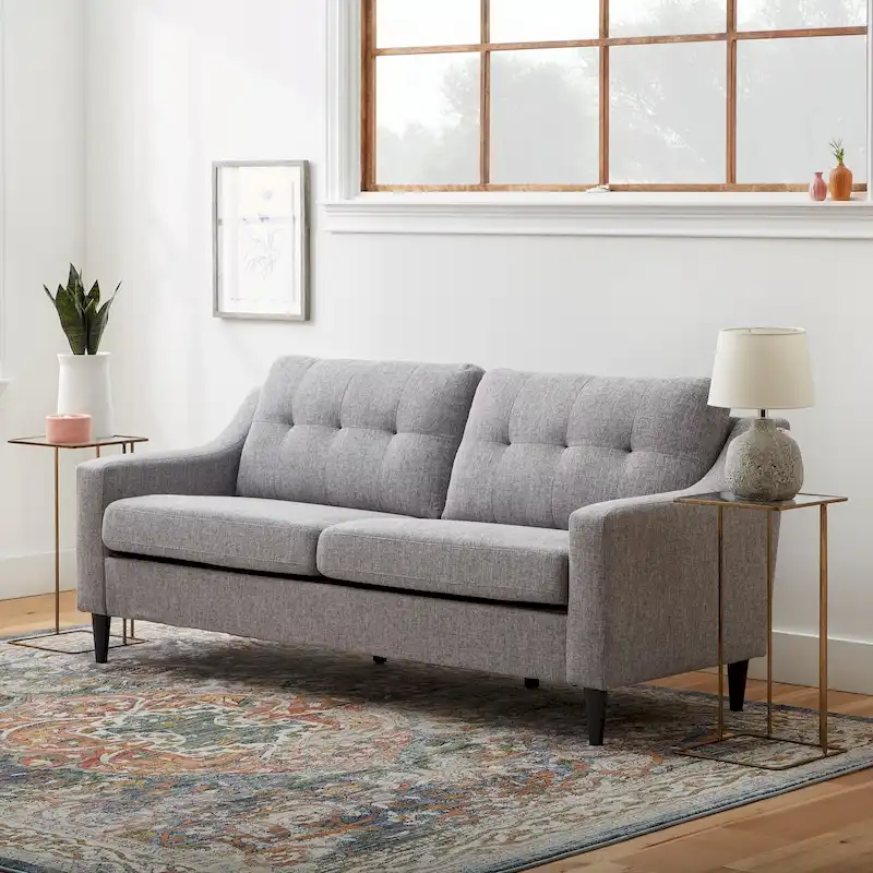 Brookside Ellen 75 Upholstered Scooped Arm Sofa