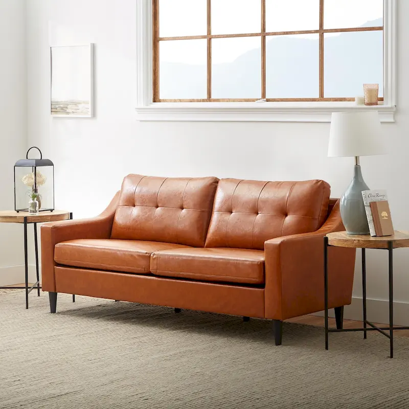 Brookside Ellen 75 Upholstered Scooped Arm Sofa