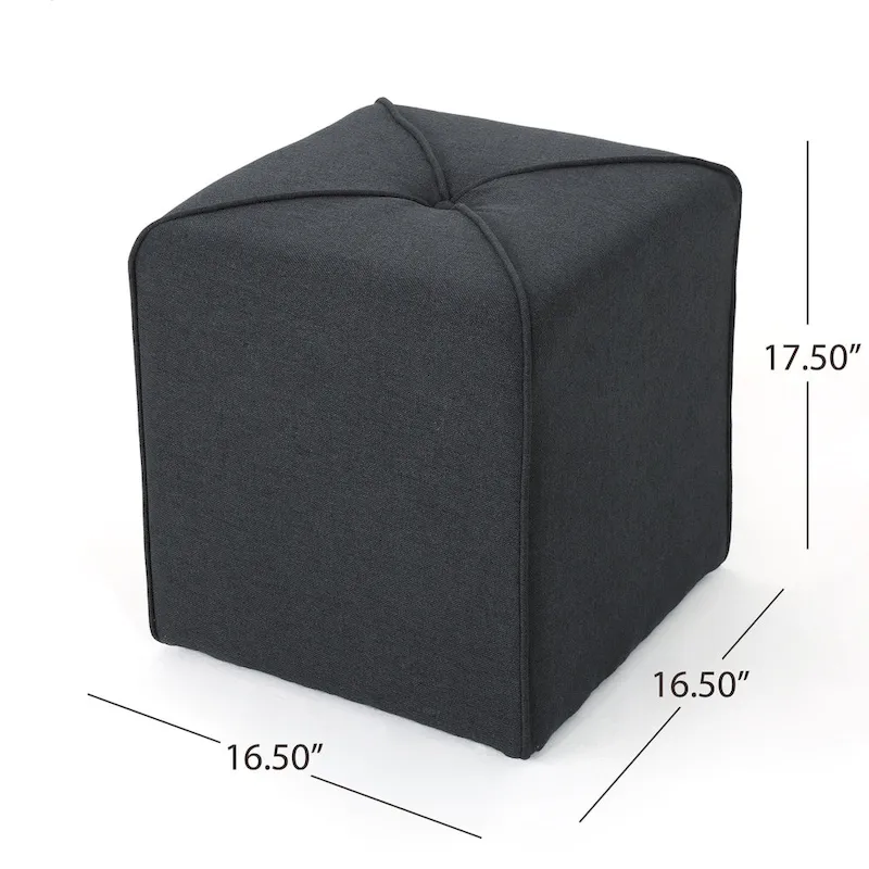 Kenyon Fabric Square Ottoman by Christopher Knight Home