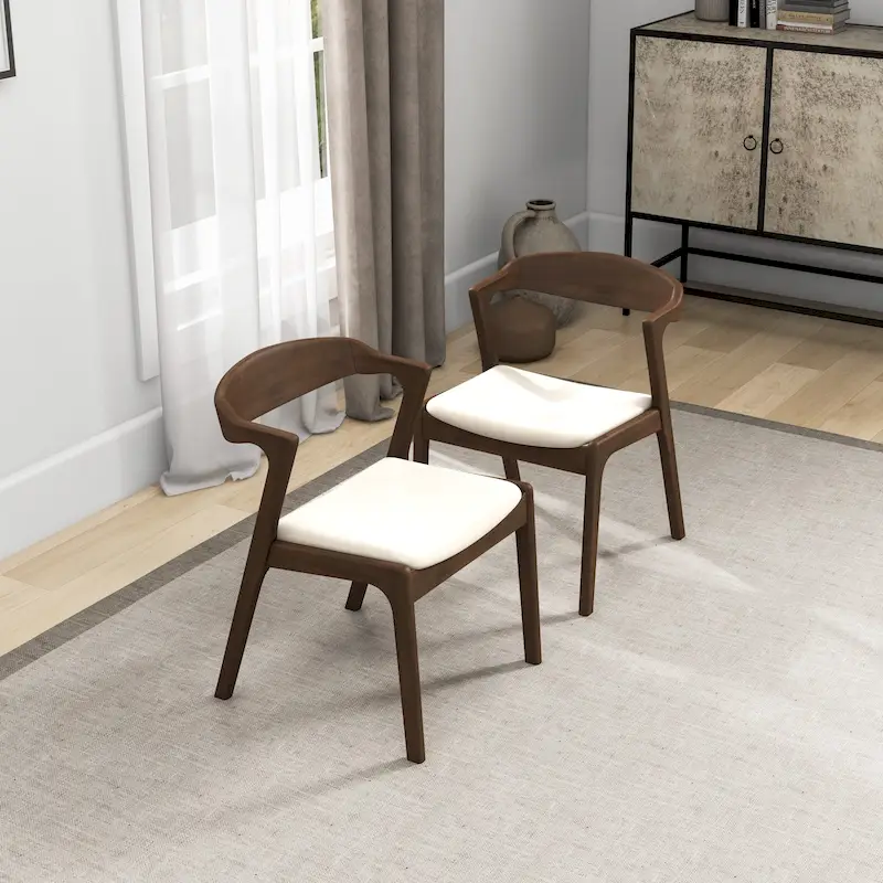 Rosanna Mid Century Modern Dining Chair (Set of 2)