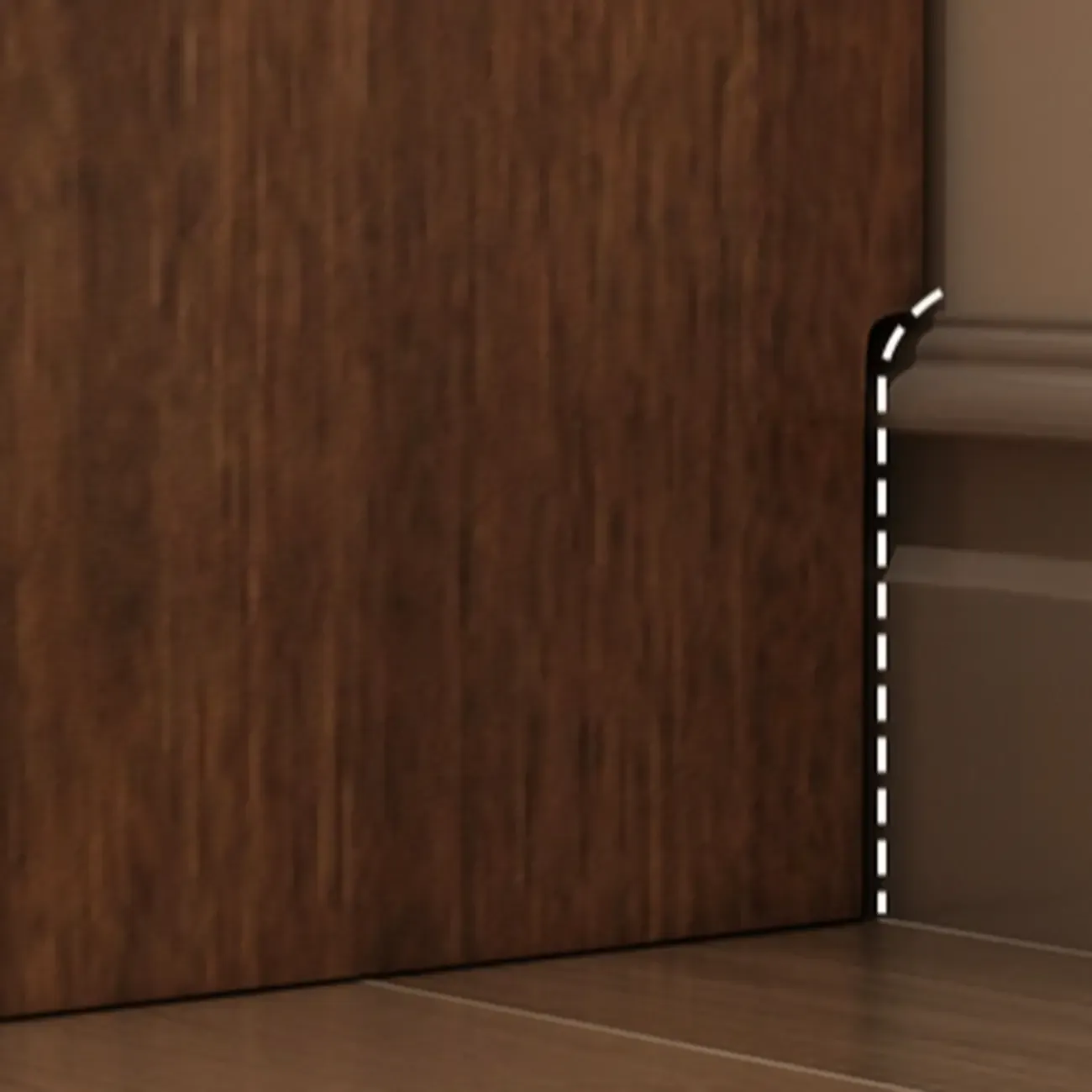 Traditional Brown Pecan Wood Bookcase with Drawers