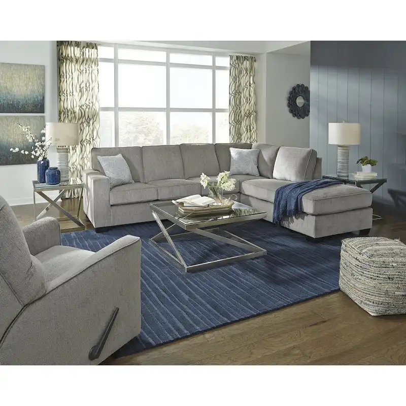 Signature Design by Ashley Altari Gray 2-Piece Sectional with Chaise - 110W x 90D x 37H