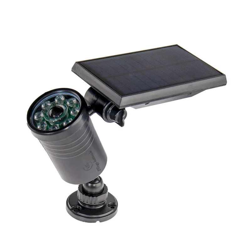 8 LED Solar Powered Motion Security Sensing Spotlight - IP66 Waterproof, 360Rotatable 1400LM Warm Bright White Floodlight