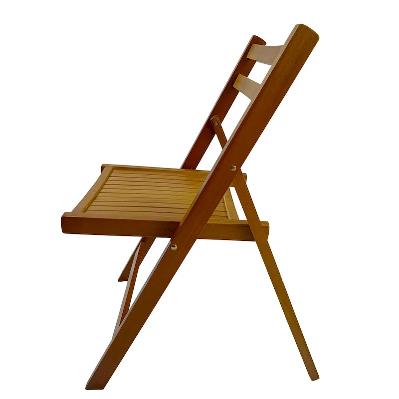 Furniture Slatted Wood Folding Special Event Chair,Set of 4