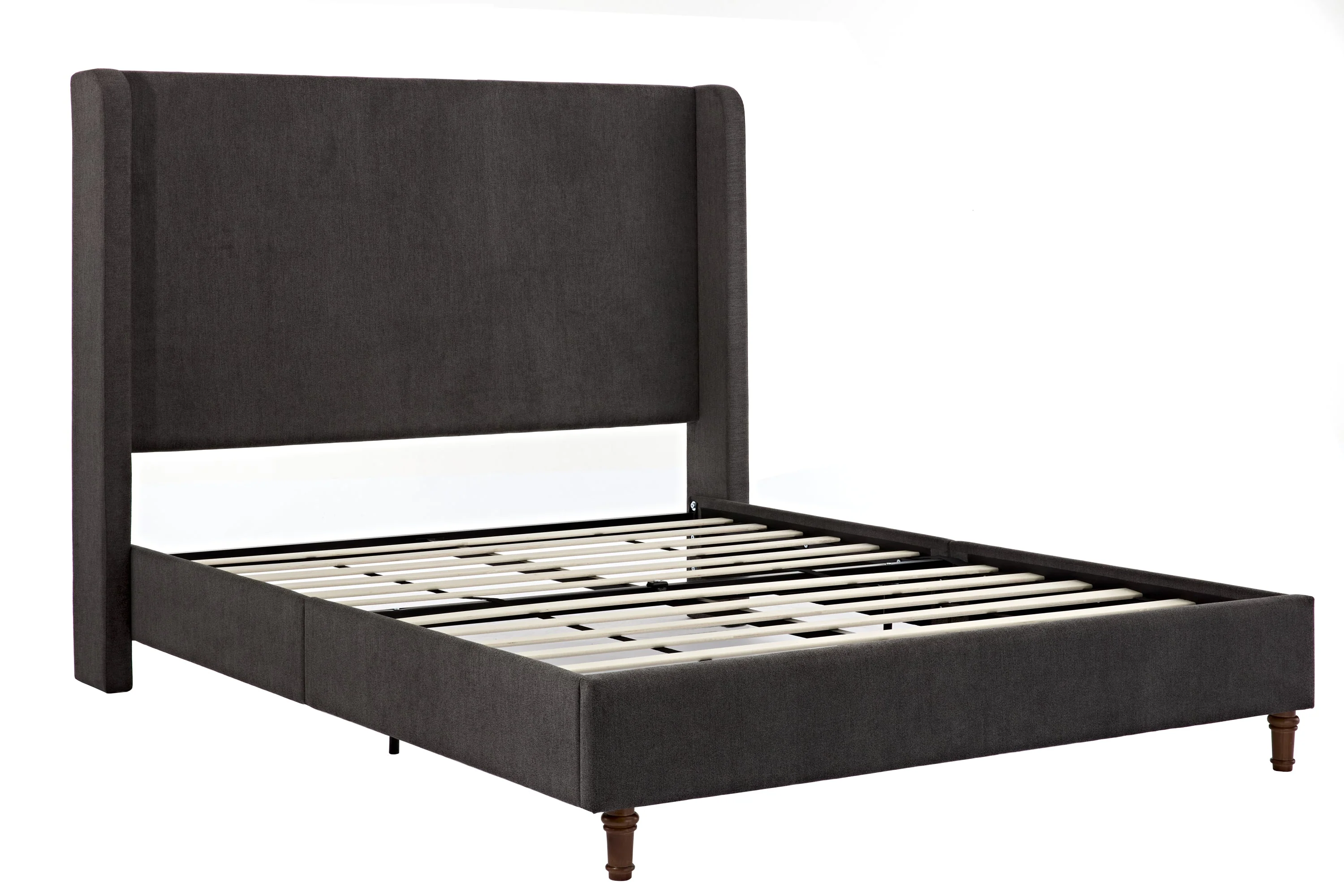 Walker Edison | Velvet Tall 54 Headboard Upholstered Queen Bed