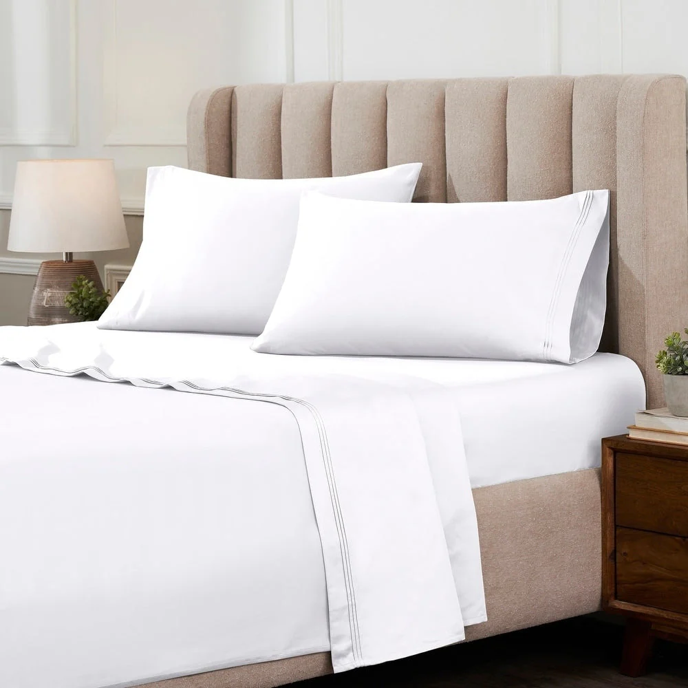 Superior Egyptian Cotton 1000 Thread Count Deep Pocket Solid Sheet Set