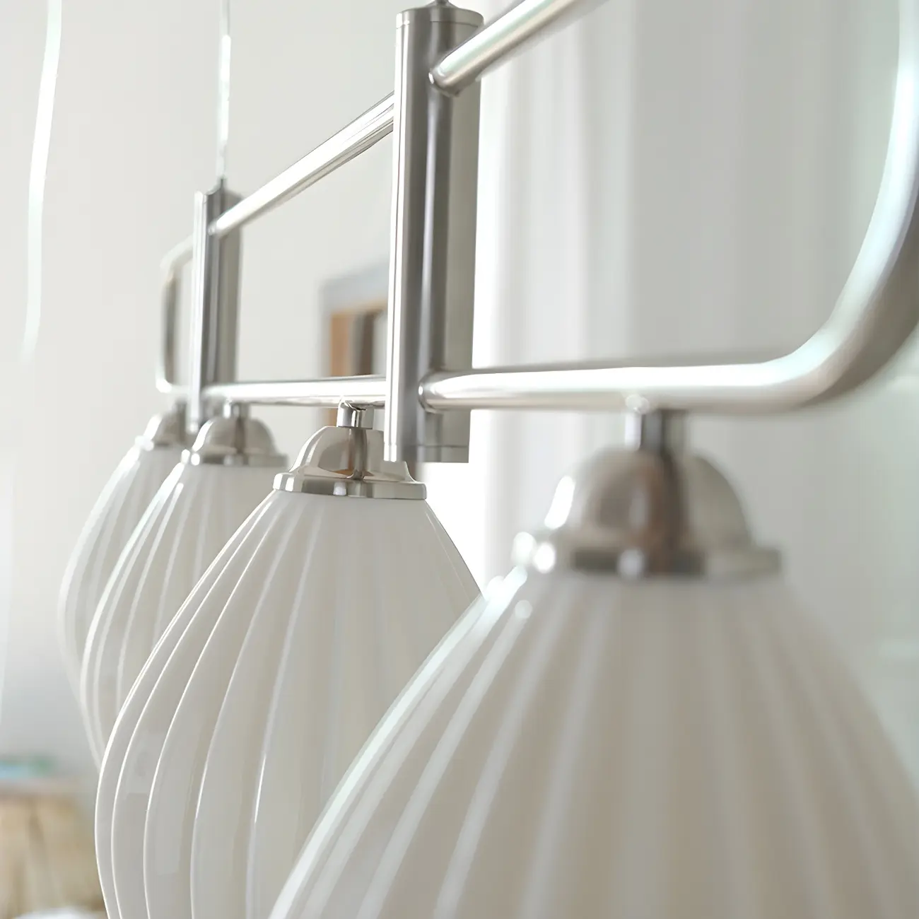 Simple Modern Ceramic Multi-Light Island Pendant Light