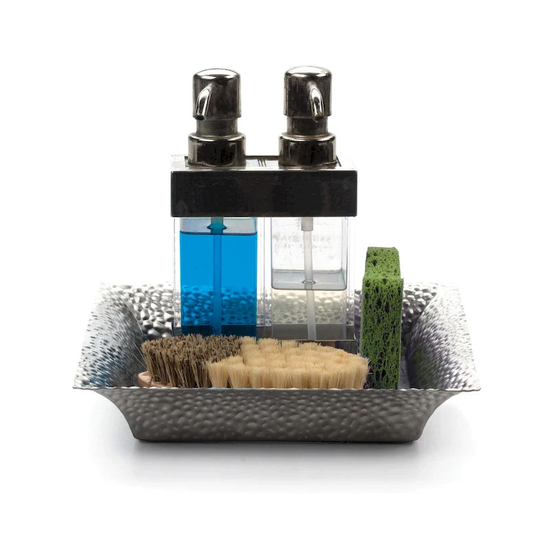 8.25-Inch Square Stainless Steel Kitchen Tray