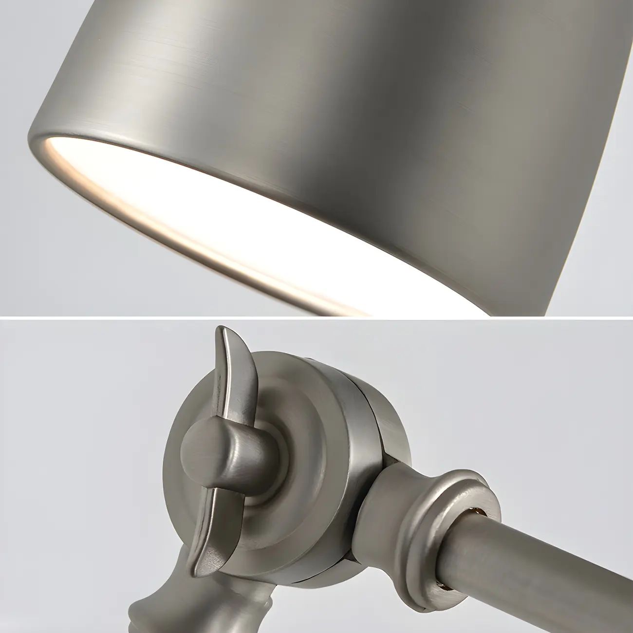 Simple Metal Dome Swing Arm Wall Light