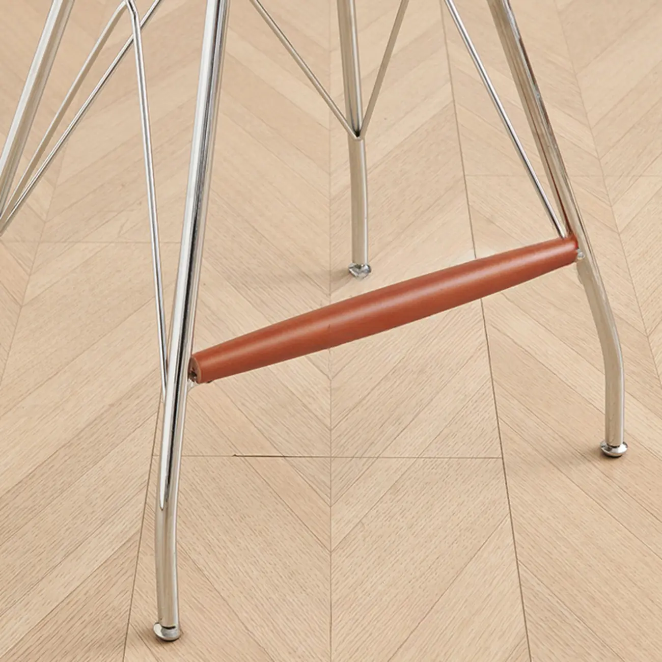 Adjustable Metal Frame Knitting Cushion Backless Bar Stool