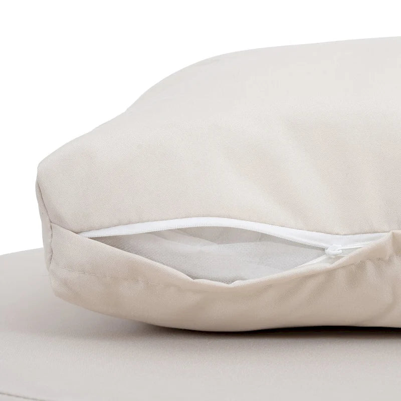 5-Piece PE Rattan Wicker Patio Conversation Set with Cushions