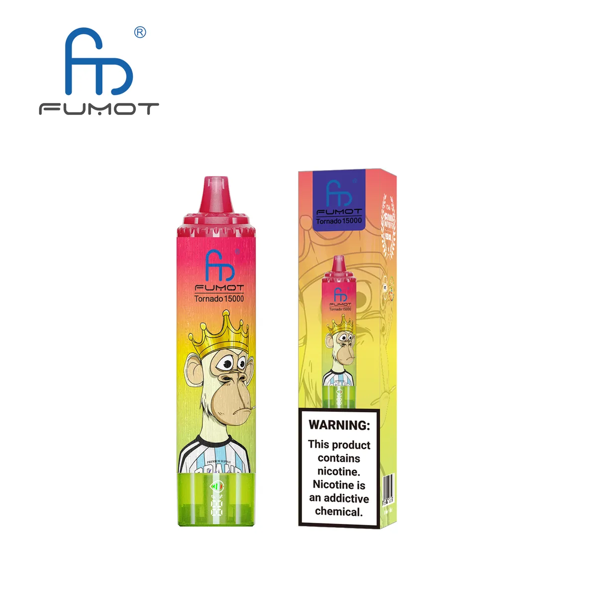 Fumot Tornado 15000 Ice Tea Peach Ice – Einweg-Vape mit Einzelverpackung