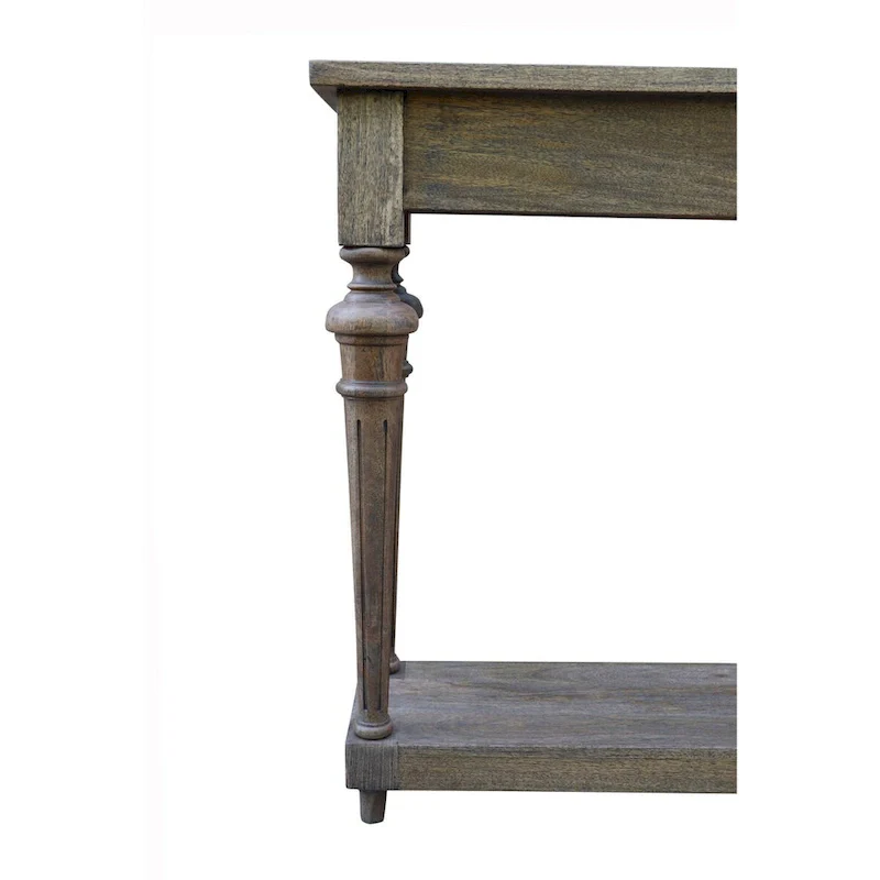 Arin 72-inch Traditional Turned Leg Console Table, Mango Hardwood