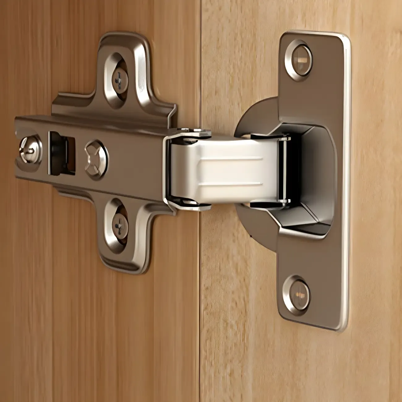 Modern Wood Open Multi-Shelf Large Display Cabinet