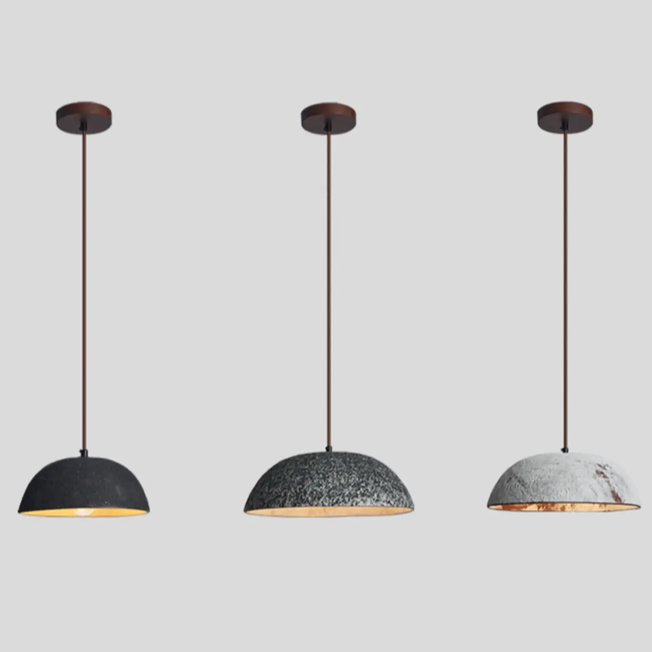 Modern Ceramic Black Bowl Kitchen Pendant Light