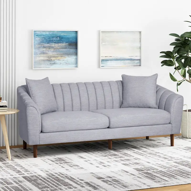 Ansonia Channel-tufted Sofa by Christopher Knight Home