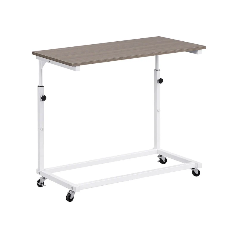 Versatile Daybed with Movable Desk, Metal Sofa Bed Frame with Metal Grid, Shelves and Clothes Hanger, No Box Spring Needed