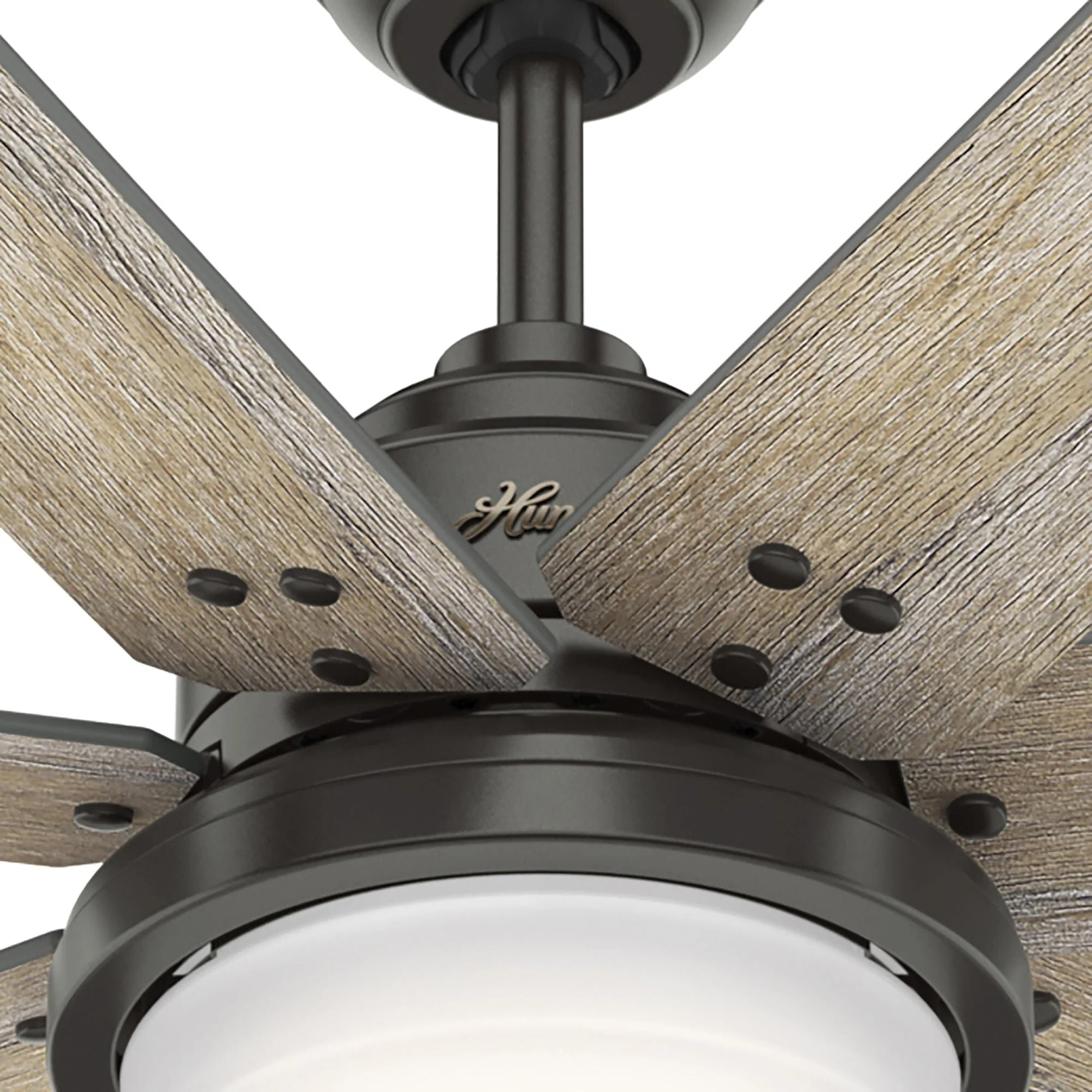 Hunter WiFi Whittington Ceiling Fan with LED Light, Handheld Remote - Windmill - Industrial, Farmhouse, Rustic - SMART FAN!