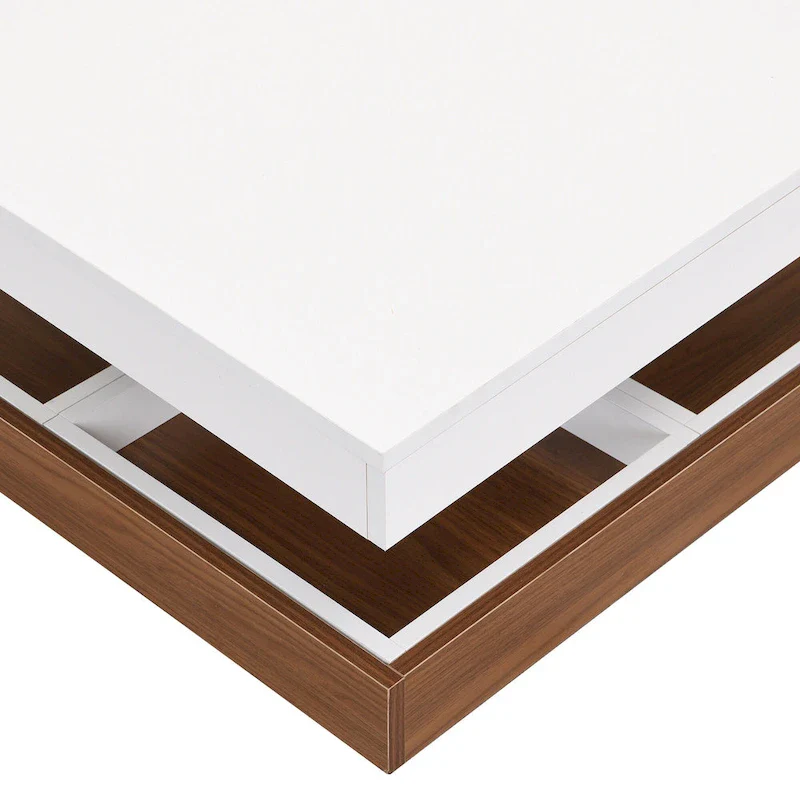 Modern Square Rotating Coffee Table