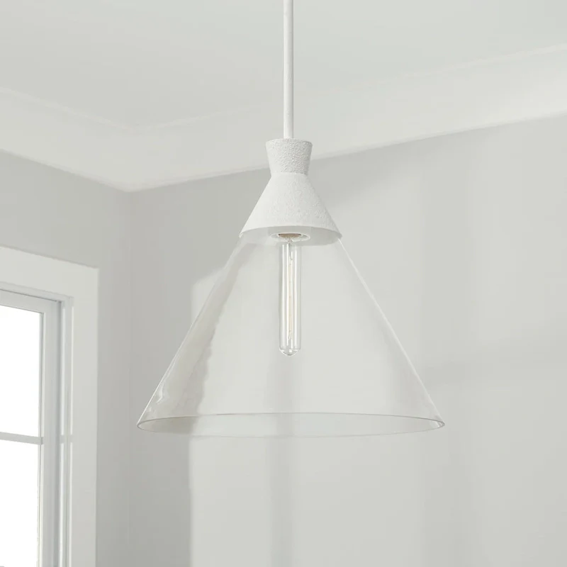Paloma 1-light Hanging Pendant w/ Clear Glass