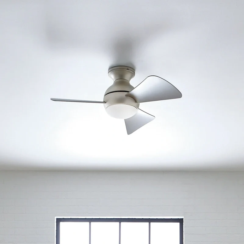 Kichler Lighting Sola Collection 34-inch Brushed Nickel LED Ceiling Fan