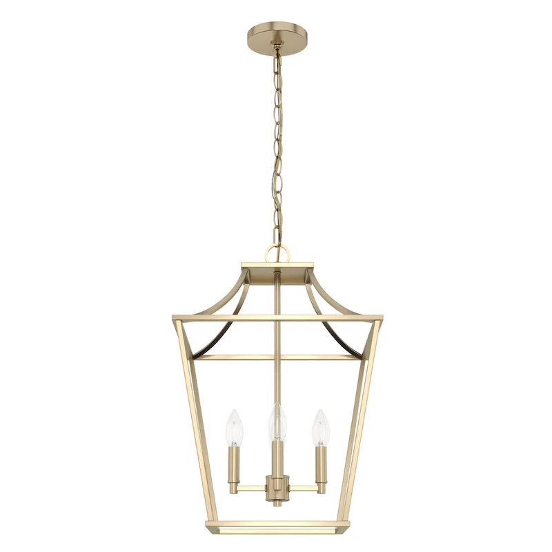 Hunter 15  Laurel Ridge 4-Light Lantern Pendant - Kitchen Island, Dining Room, Entry - Candle, Modern Farmhouse, Industrial