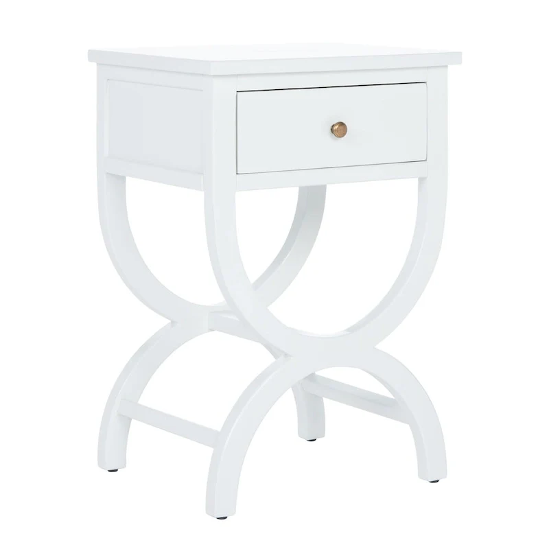 SAFAVIEH Liller 1-Drawer Accent Table Nightstand (Fully Assembled) - 18 W x 15 D x 27 H - 18Wx15Dx27H
