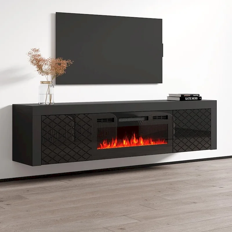 Dia BL-EF Electric Fireplace 71 TV Stand