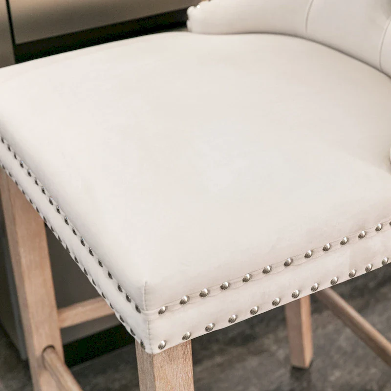 Velvet Upholstered Barstools