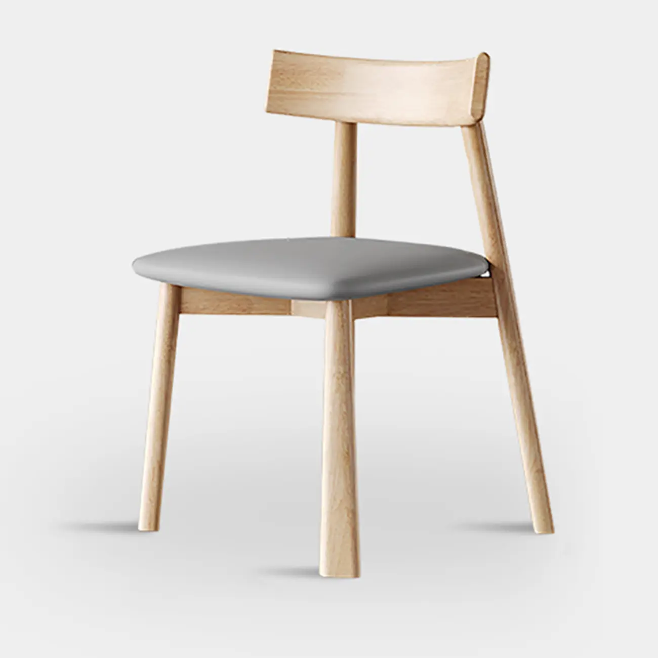 Modern Faux Leather Upholstered Low Back Dining Chair