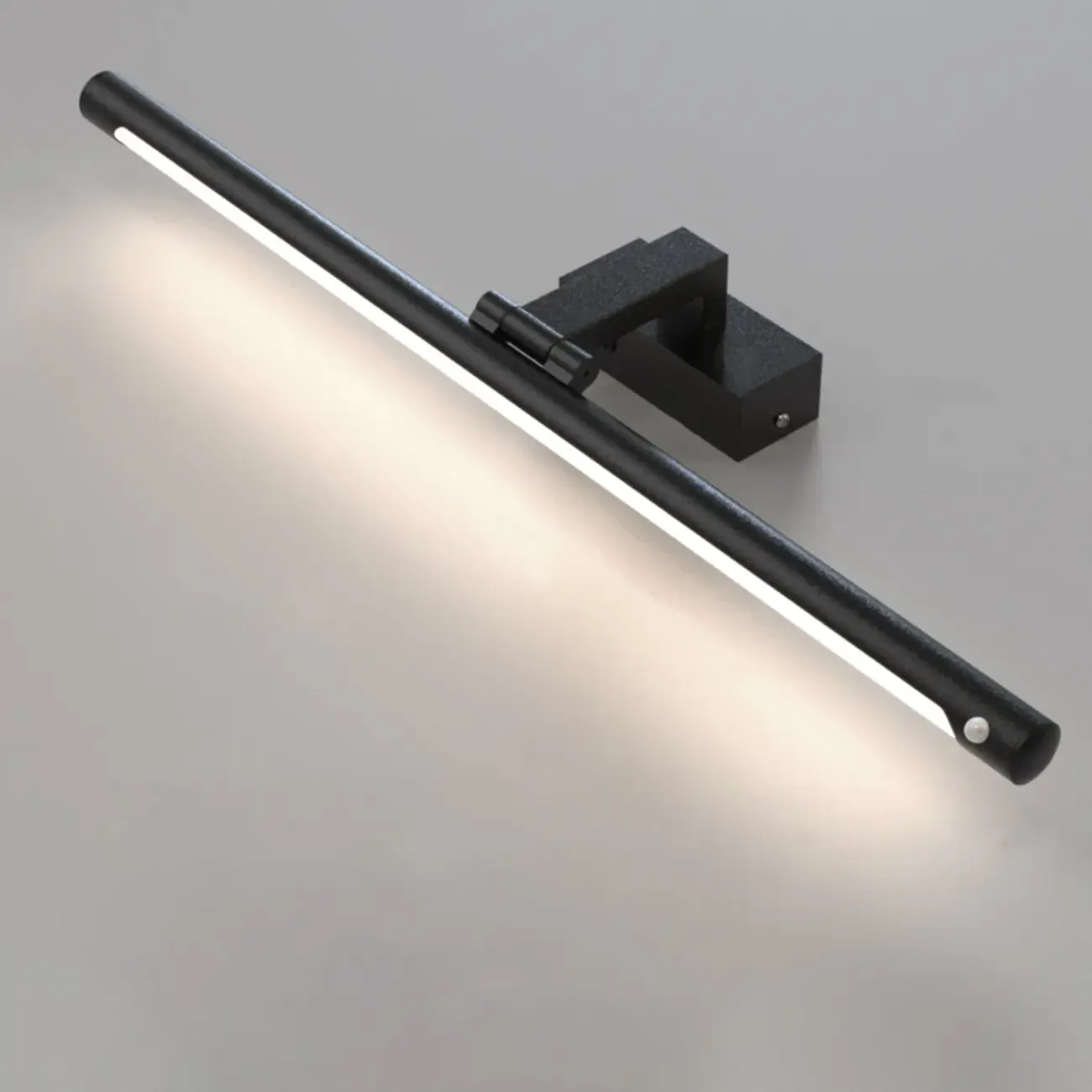 Modern Black Sleek Tubular LED Vanity Light