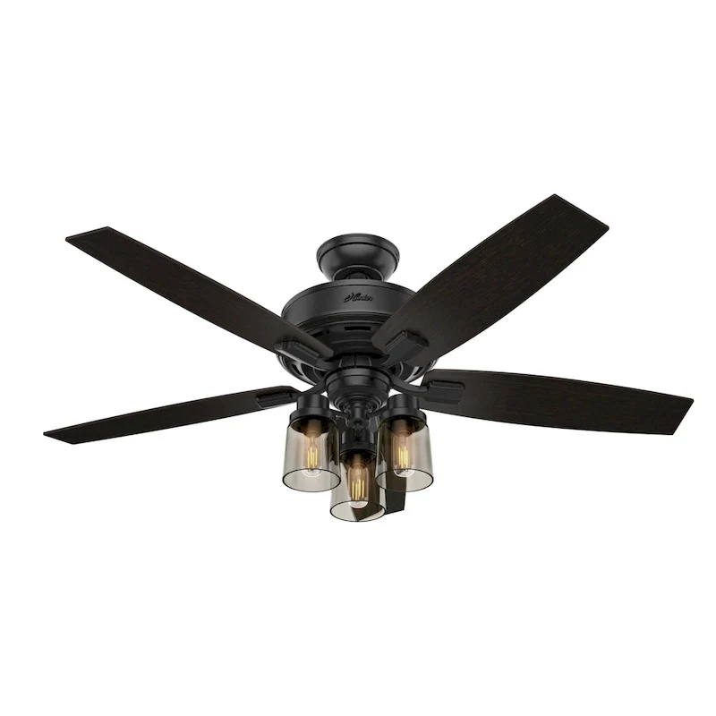 Hunter Fan Bennett Brushed Nickel/ Grey Oak 52-inch Ceiling Fan