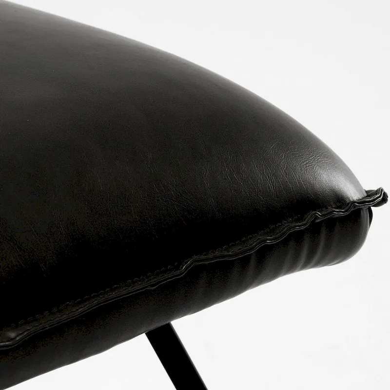 Mid Century Faux Leather Accent Chair With Adjustable Backrest Set of 2 - 31.5 H X 22.2 W X 23.6 D