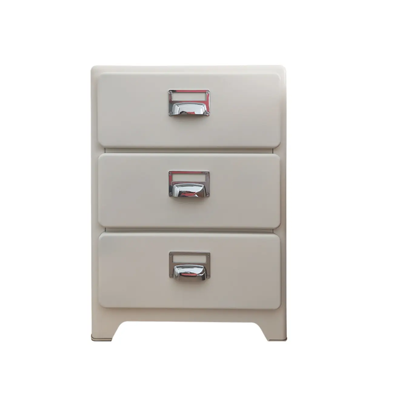 Scandinavian 3 Drawers Wood Nightstand with Legs