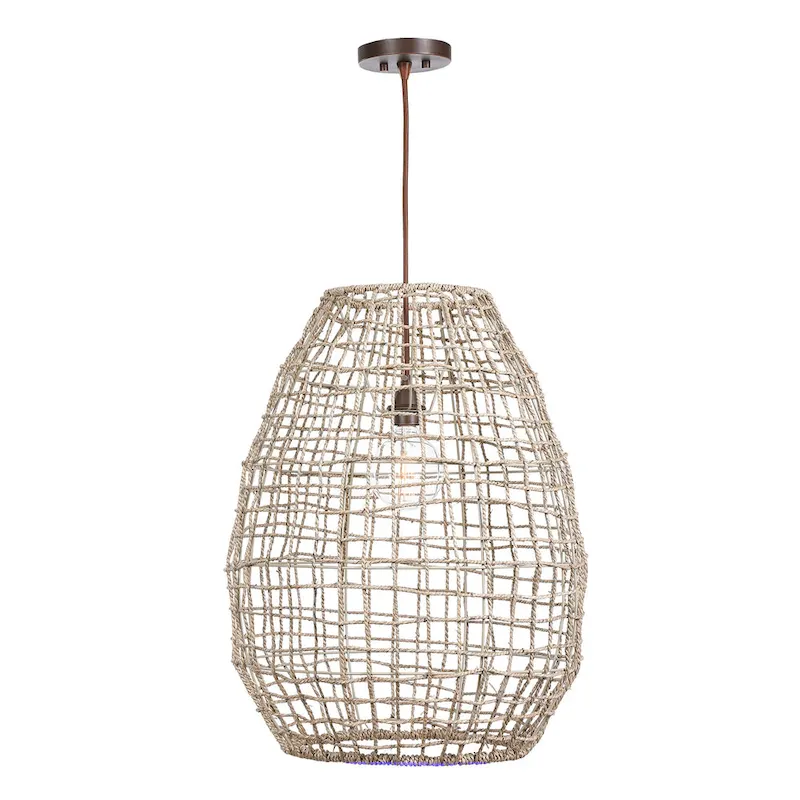 Uttermost Cross Weave 1-Light Pendant