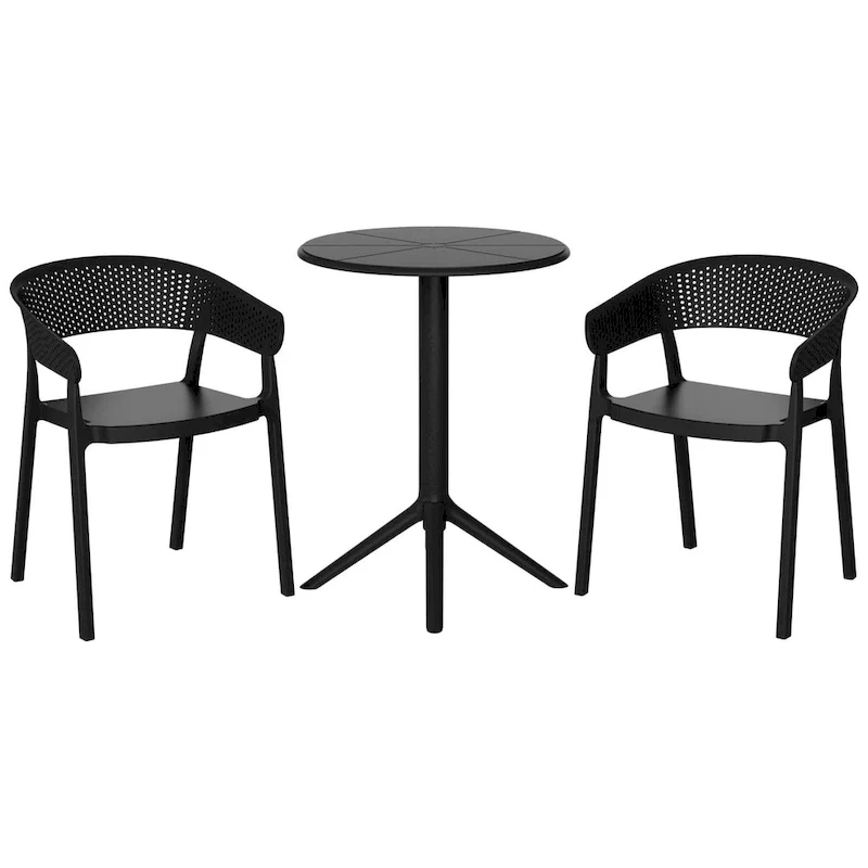 Frond and Form 2-Person Outdoor Round Dining Set