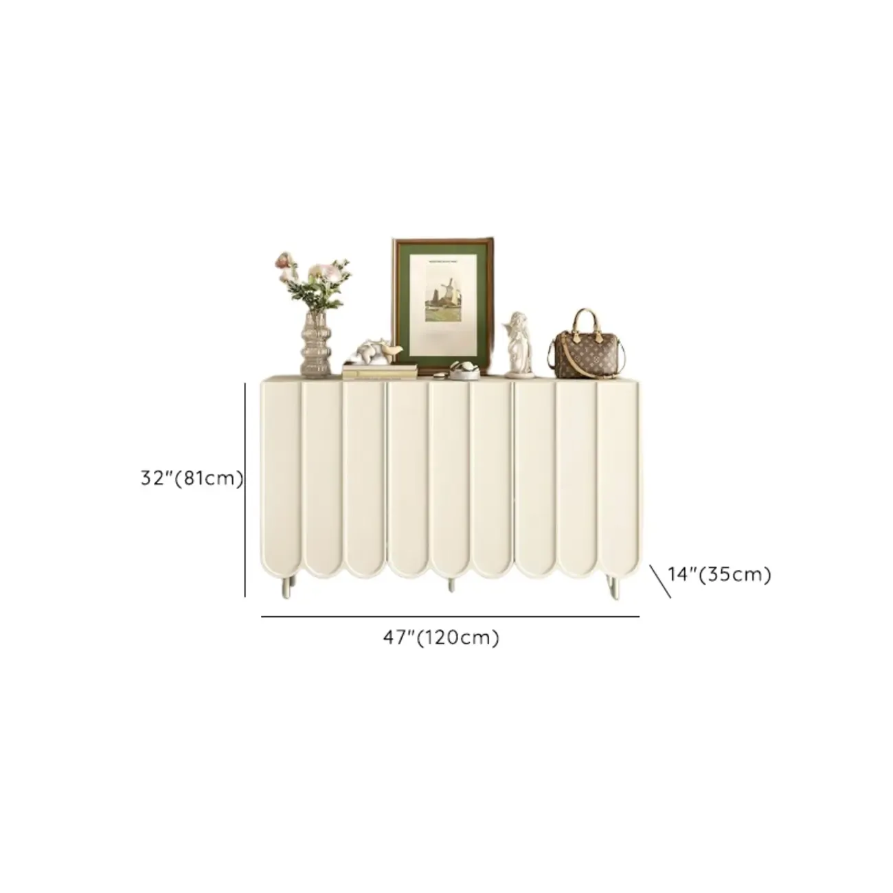 Modern Large beige Wooden Adjustable Entryway Shoe Cabinet