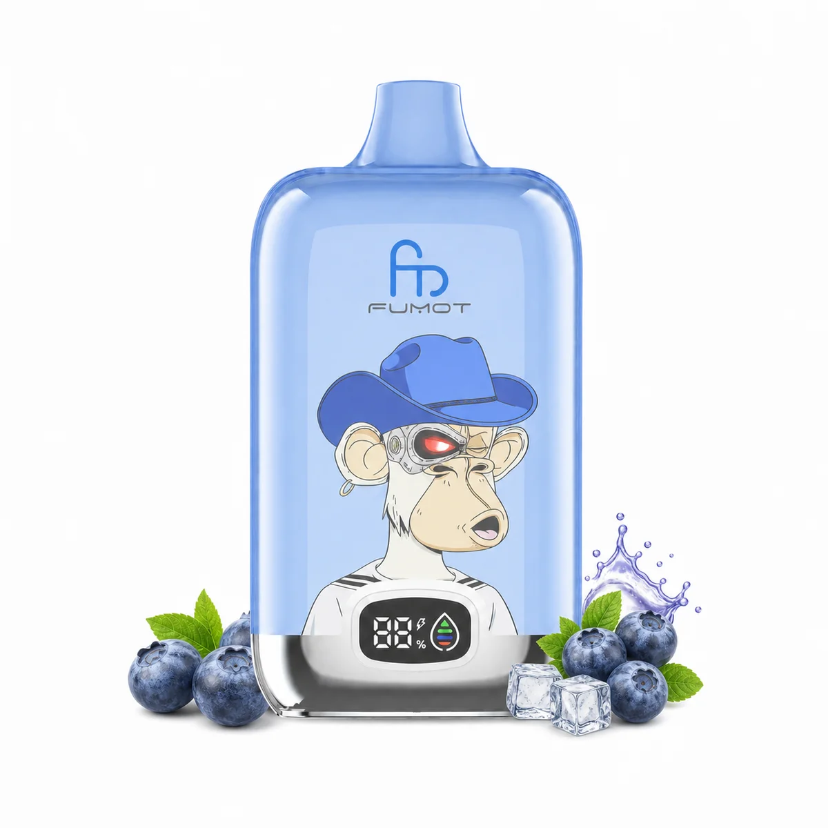 Fumot Digital Box 12000 Blueberry On Ice – Einweg-Vape, Produktansicht