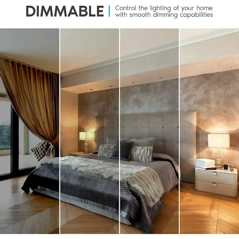 Luxrite A19 LED Bulb 75W Equivalent, 1100 Lumens, Dimmable, Enclosed Fixture Rated, Energy Star, E26 Base (12 Pack)