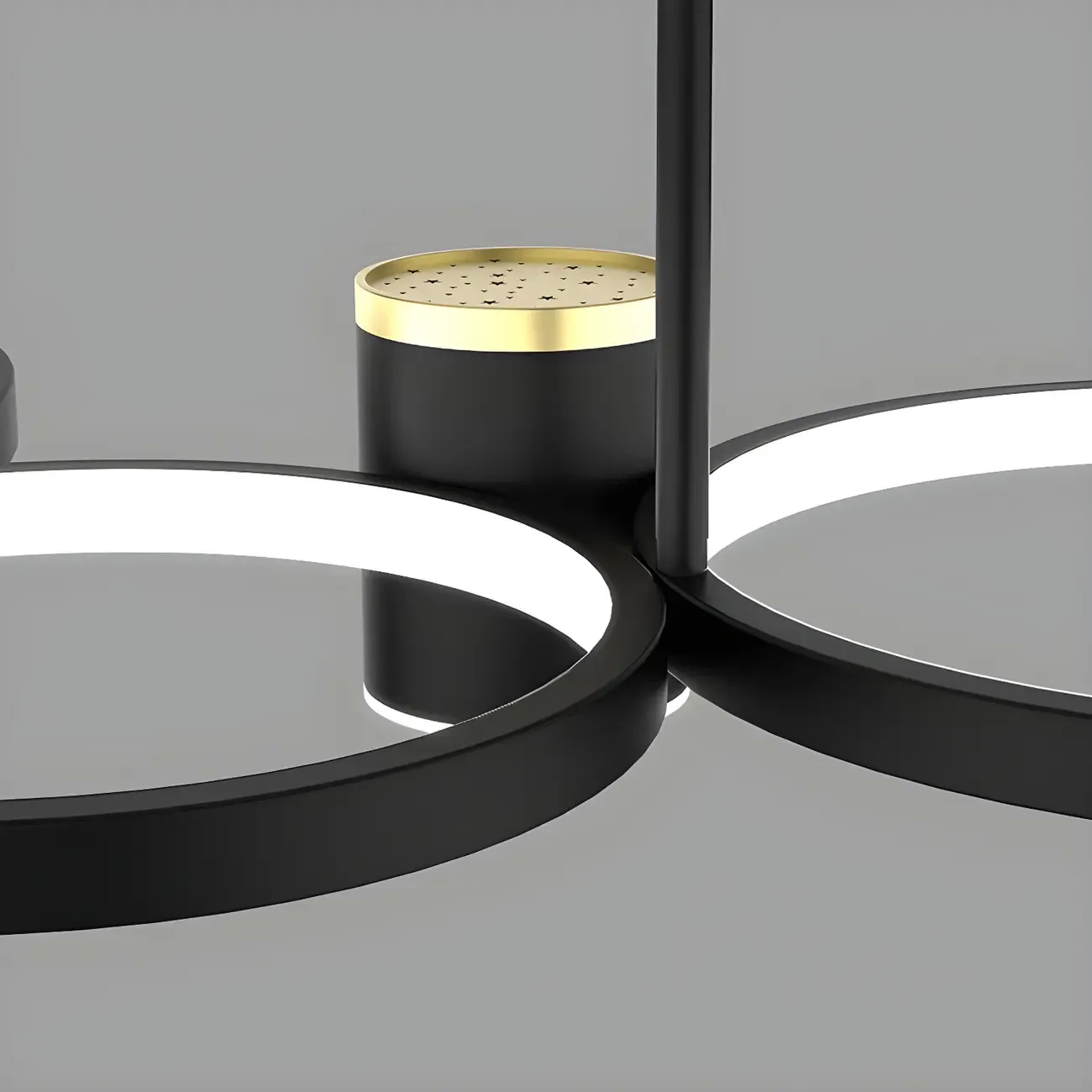 Modern Black Ring Dimming Pendant Light