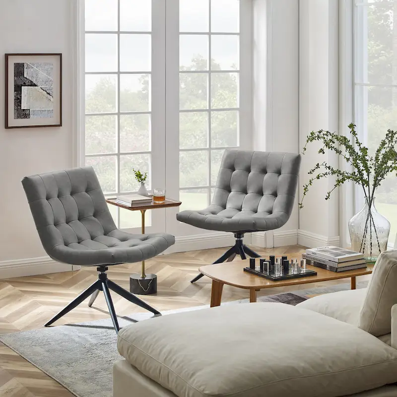 Art Leon Swivel Home Office Accent Chair