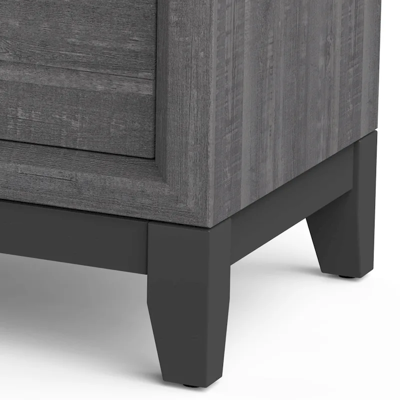 Modern Grey 2 - Drawer Nightstand
