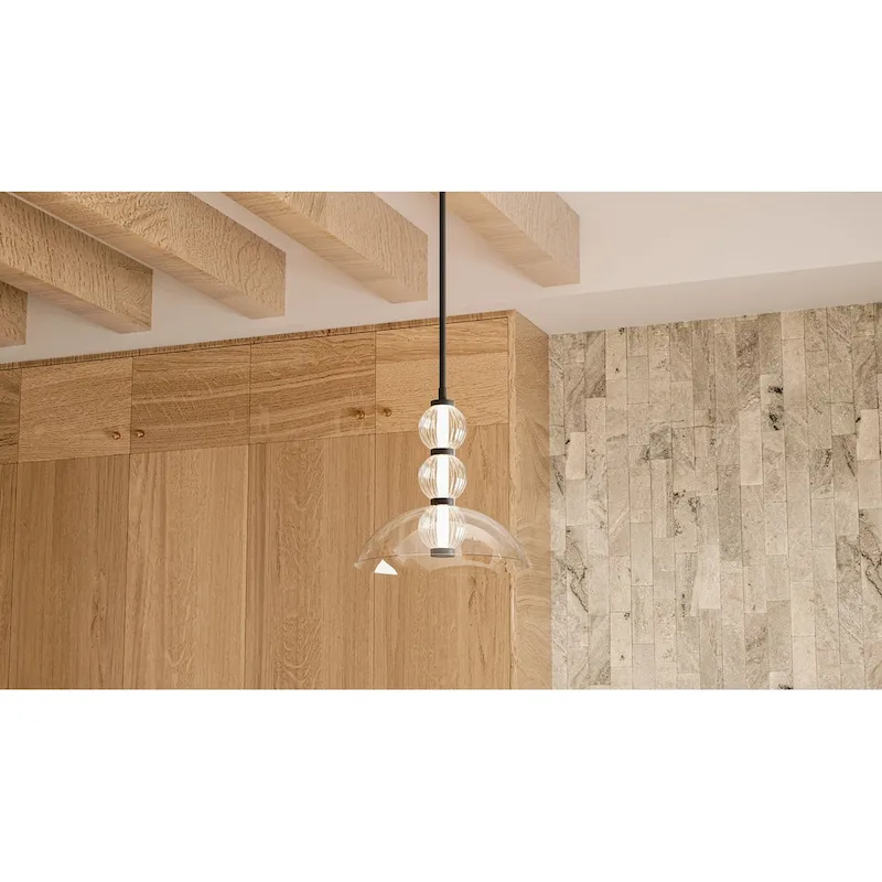 Elway Integrated LED Matte Black Pendant